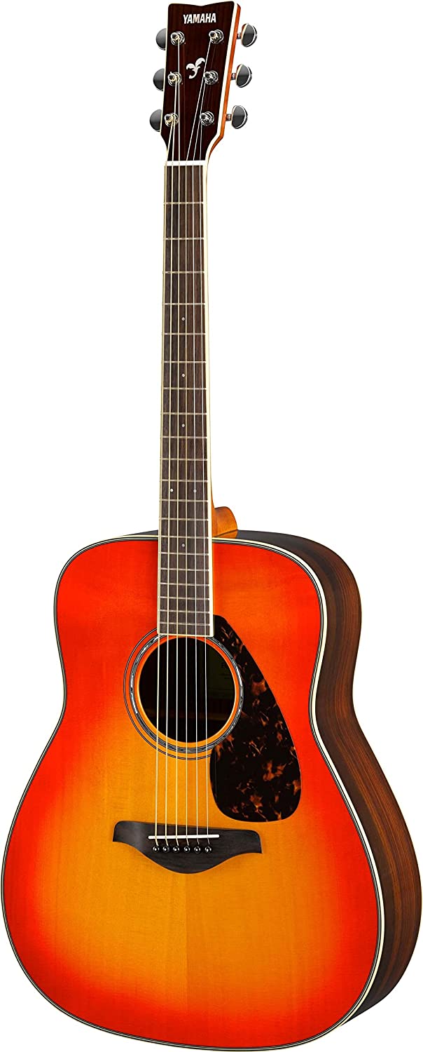Yamaha FG830 Solid Top Dreadnought Acoustic, Autumn Burst