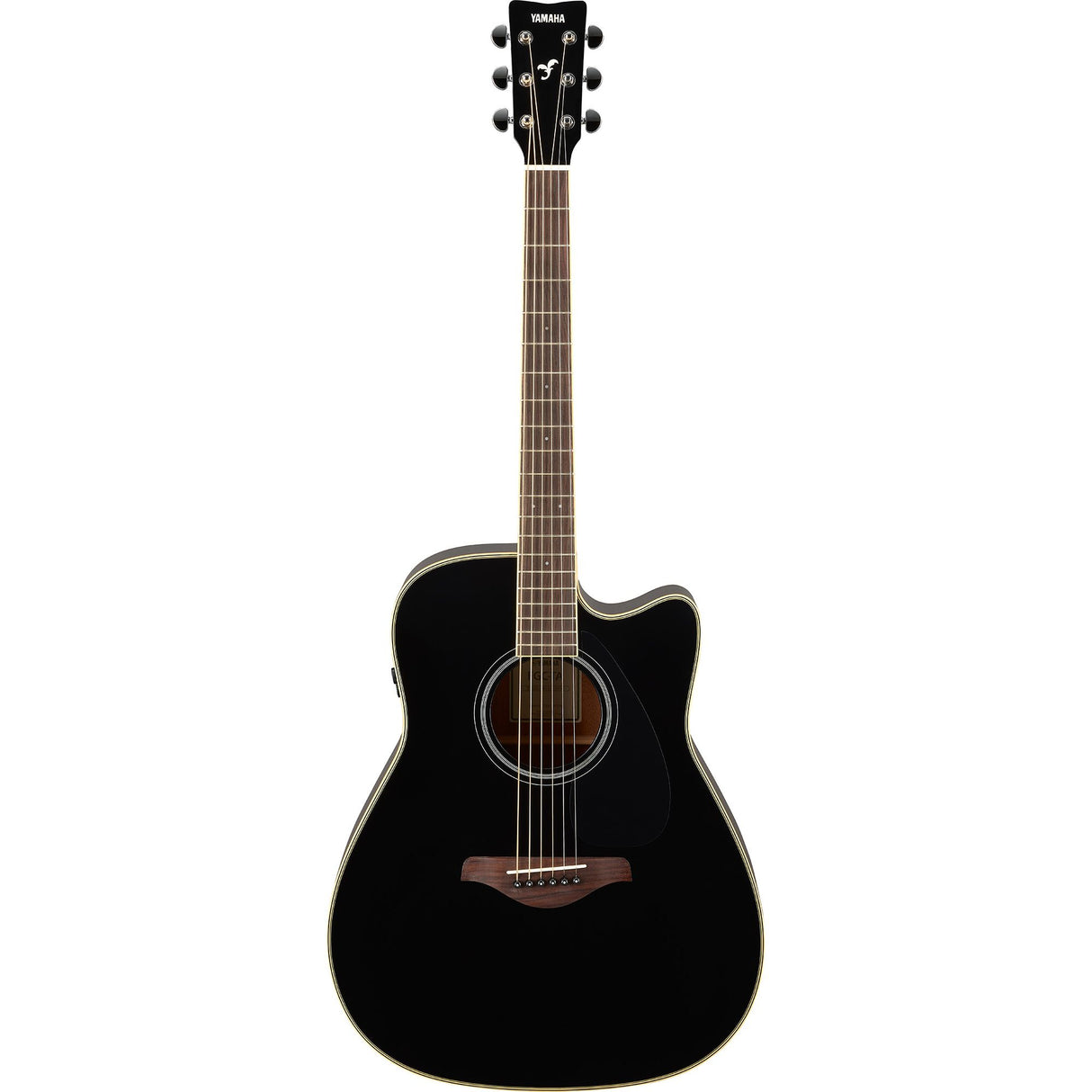 Yamaha FGC-TA TransAcoustic Dreadnought Acoustic-Electric, Black