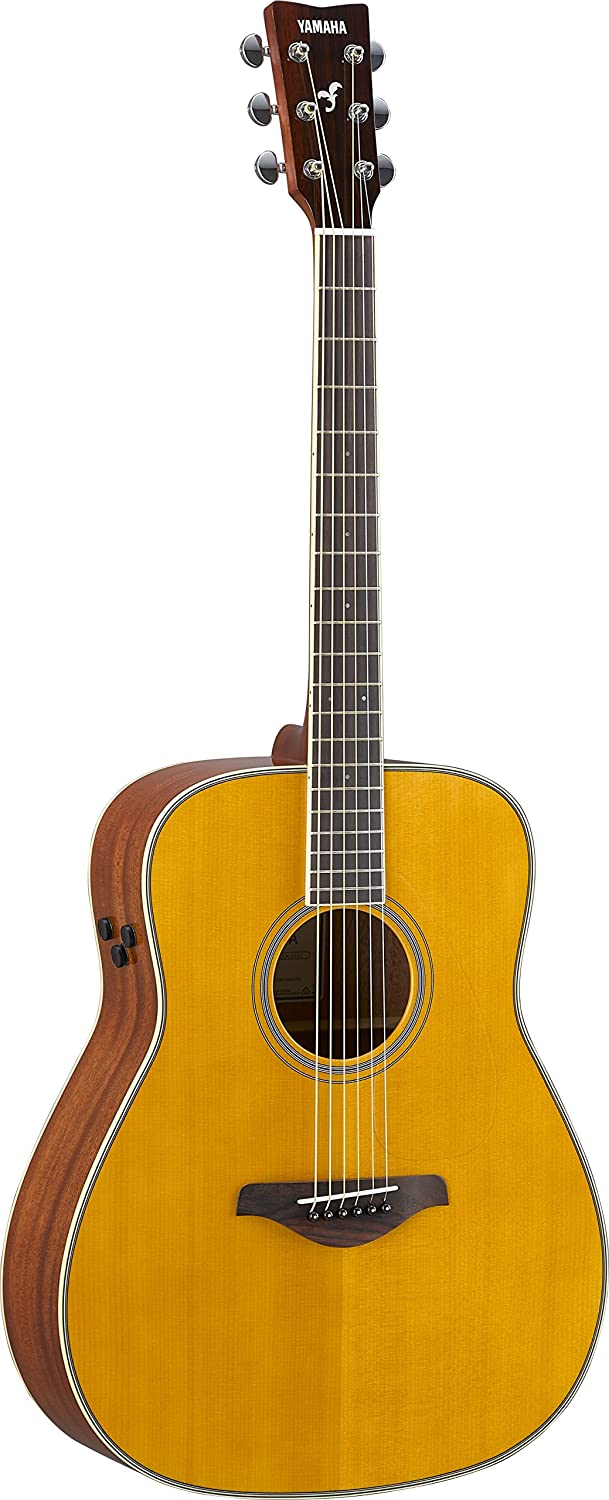 Yamaha FG-TA TransAcoustic Dreadnought Acoustic-Electric, Vintage Tint