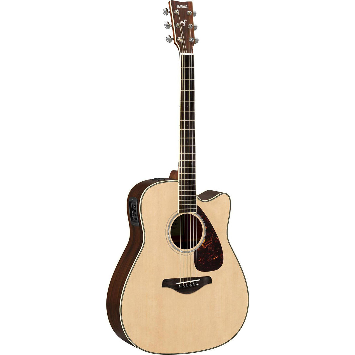 Yamaha FGX830c FG-Series Dreadnought Cutaway Acoustic-Electric, Natural