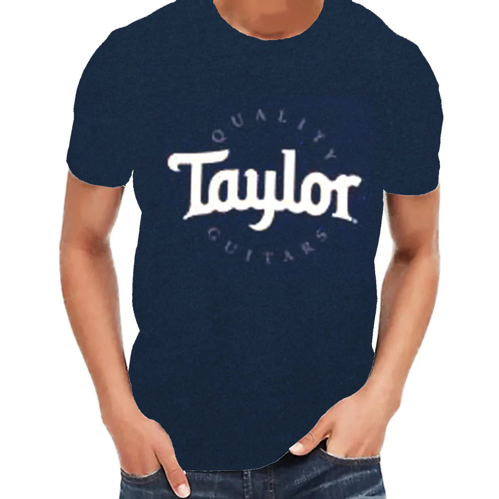 Taylor Two-Color Navy Logo T-Shirt - Small