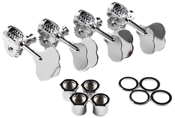 Fender Deluxe "F" Stamp Bass Tuning Machine Set-Chrome