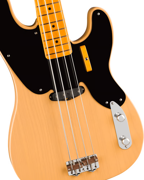 Fender 75th Anniversary American Vintage II 1951 Precision Bass, Maple Fingerboard, Butterscotch Blonde w/ tweed case
