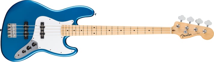Fender Standard Jazz Bass¨, Maple Fingerboard, White Pickguard, Aqua Marine Metallic