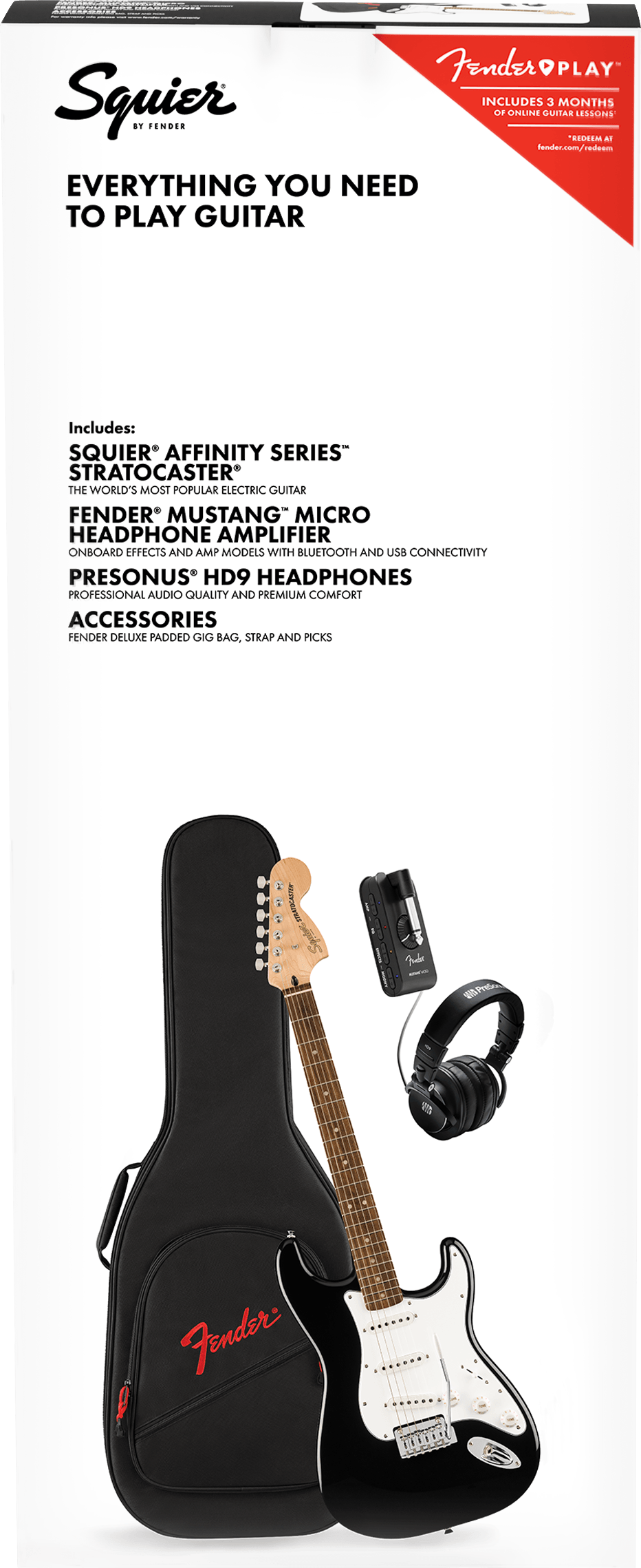 Squier Affinity Series™ Stratocaster® Mustang™ Micro Pack