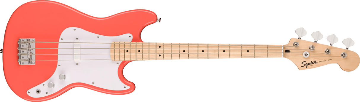 Squier Sonic Bronco Bass - Tahitian Coral