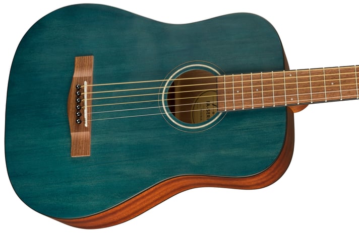 Fender FA-15 3/4 Scale Steel with Gig Bag, Walnut Fingerboard, Blue