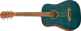 Fender FA-15 3/4 Scale Steel with Gig Bag, Walnut Fingerboard, Blue