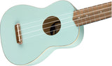 Fender Venice Soprano Uke, Walnut Fingerboard, Daphne Blue