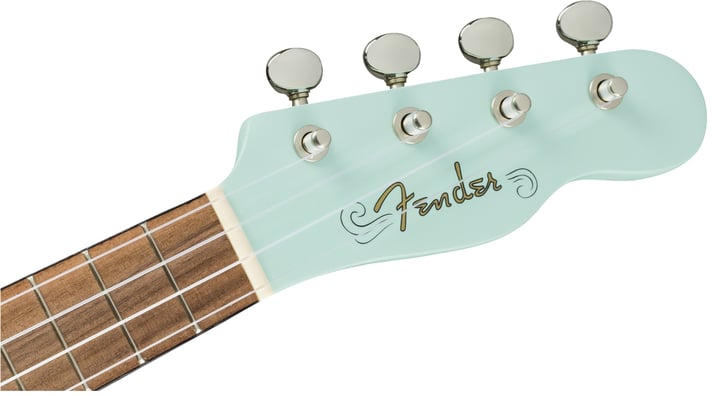 Fender Venice Soprano Uke, Walnut Fingerboard, Daphne Blue