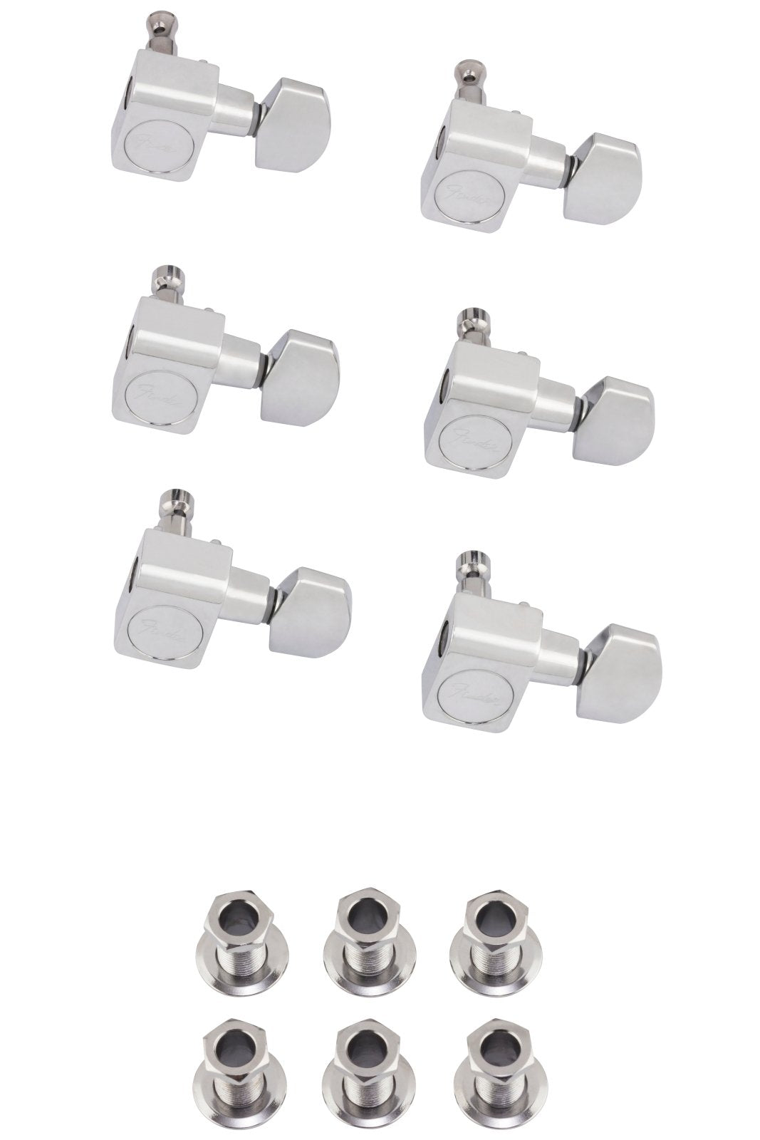 Fender American Pro Staggered Stratocaster/Telecaster Tuning Machine Sets-Chrome