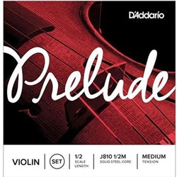 D'Addario Prelude Violin E String 1/2 Scale Medium Tension