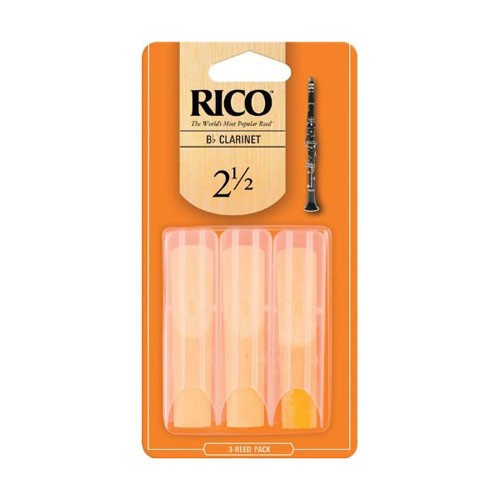 D'Addario Rico Bb Clarinet 2.5 Reeds 3-Pack