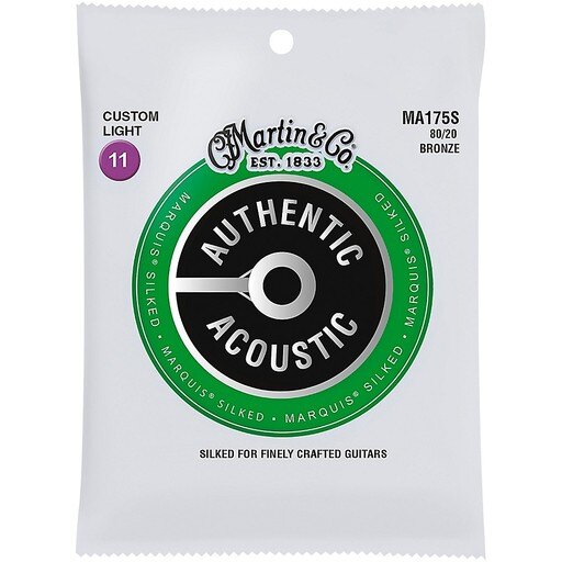 Martin MA175S 80/20 Acoustic Silked Strings 11-52