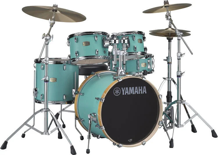 Yamaha Stage Custom Birch 5-Piece Shell Pack - Matte Surf Green