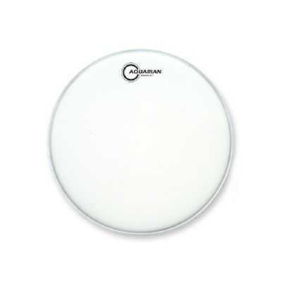 Aquarian TCFX12 12" Focus-X White Texture Coated 10 Mil Single Ply Drum Head with Focus-X RIng