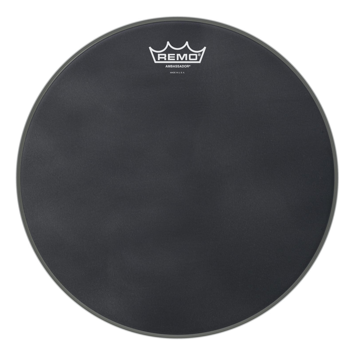 Remo **Special Order** Batter Black Suede Ambassador 14" Black Dot Bottom