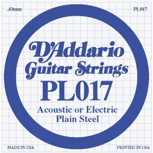 D'Addario .017 Plain Single String