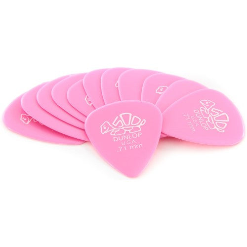 Dunlop Delrin .71mm Guitar Picks Pink 12-pack