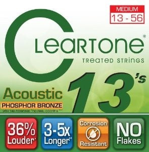 Cleartone 7413 EMP Phosphor Bronze Acoustic Guitar Strings - .013-.056 Medium