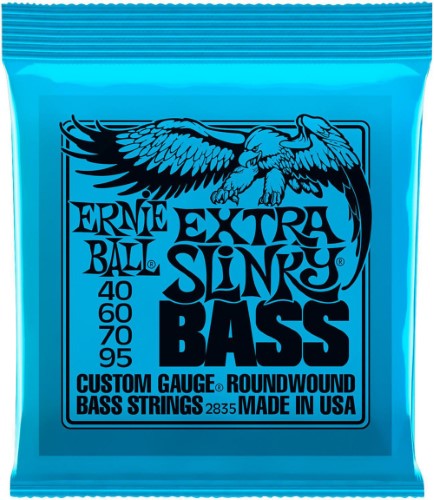 Ernie Ball Extra Slinky Nickel Wound Bass Strings 40-95 Gauge