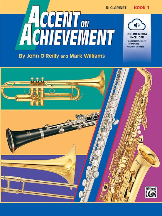 Alfred Accent on Achievement, Book 1 B-flat Clarinet Book & Online Audio/Software