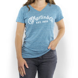 Martin Women's V-Neck T-Shirt Ocean - L