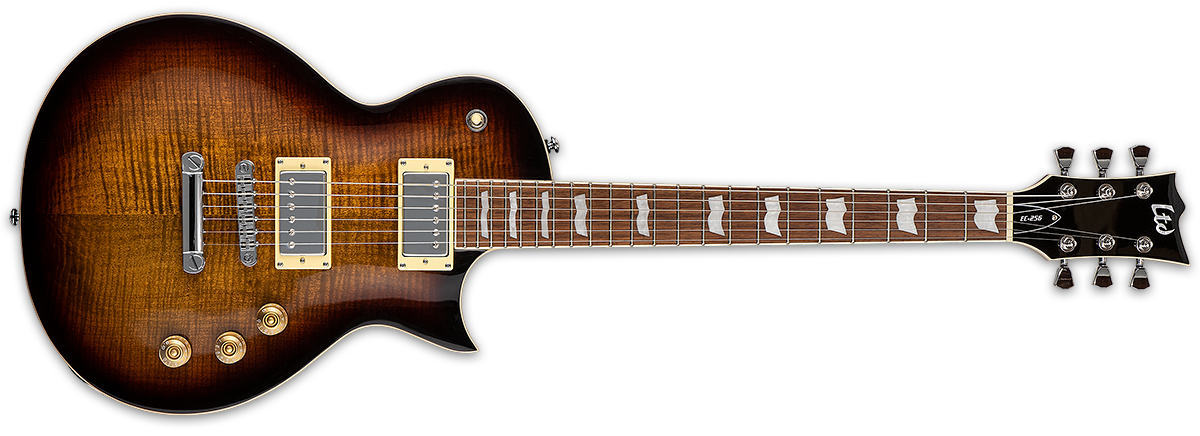 ESP LTD EC-256 FM Electric Guitar - Dark Brown Sunburst