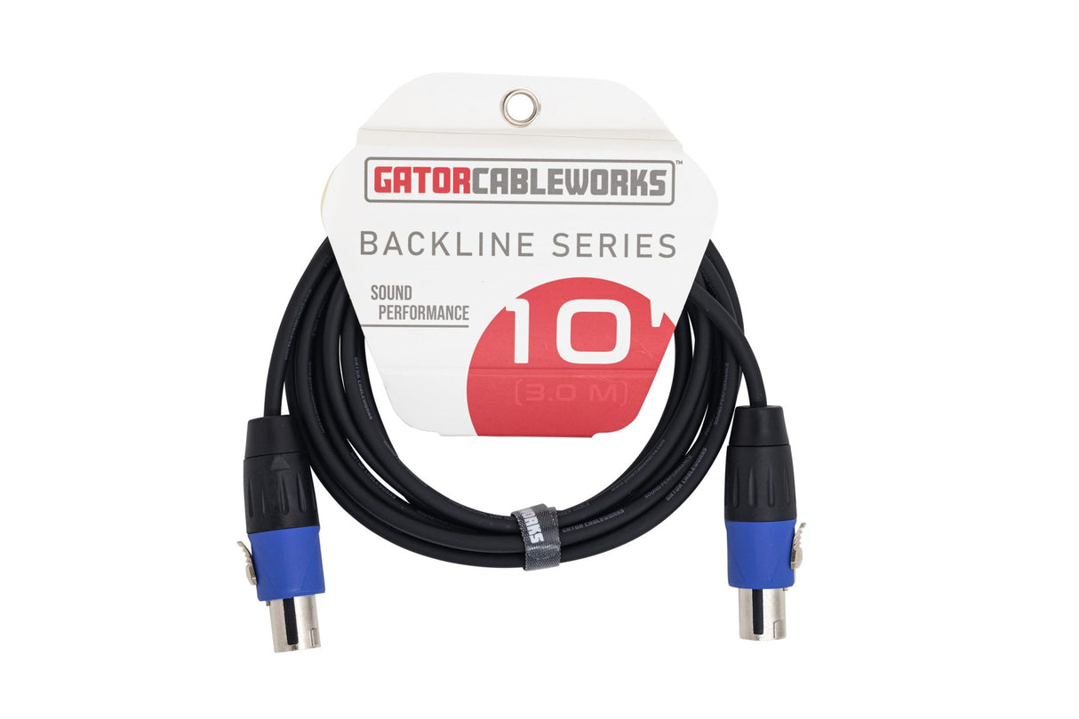 Gator Cableworks - Backline Series 10ft Speakon Speaker Cable