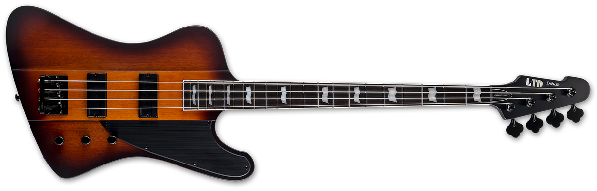 ESP LTD Phoenix 1004 4 String Bass Guitar - Tobacco Sunburst Satin
