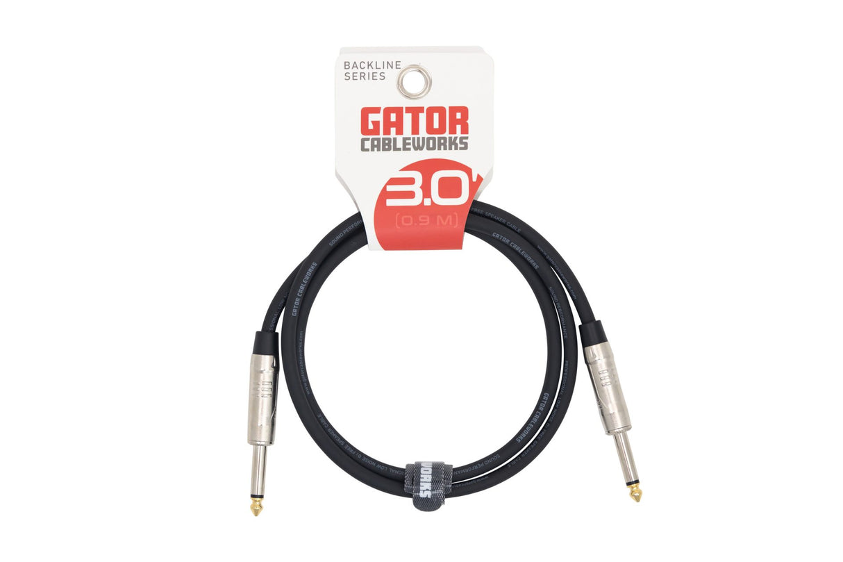 Gator Cableworks - Backline Series 3ft TS Speaker Cable