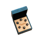 Taylor Bone Brown w/Abalone Bridge Pin Set 7260-5