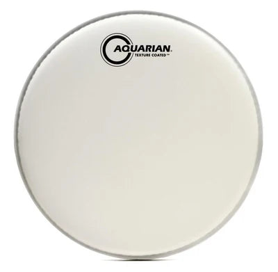 Aquarian TC22 22" TC-White Texture Coated, 10mil Single Ply Bass Drumhead