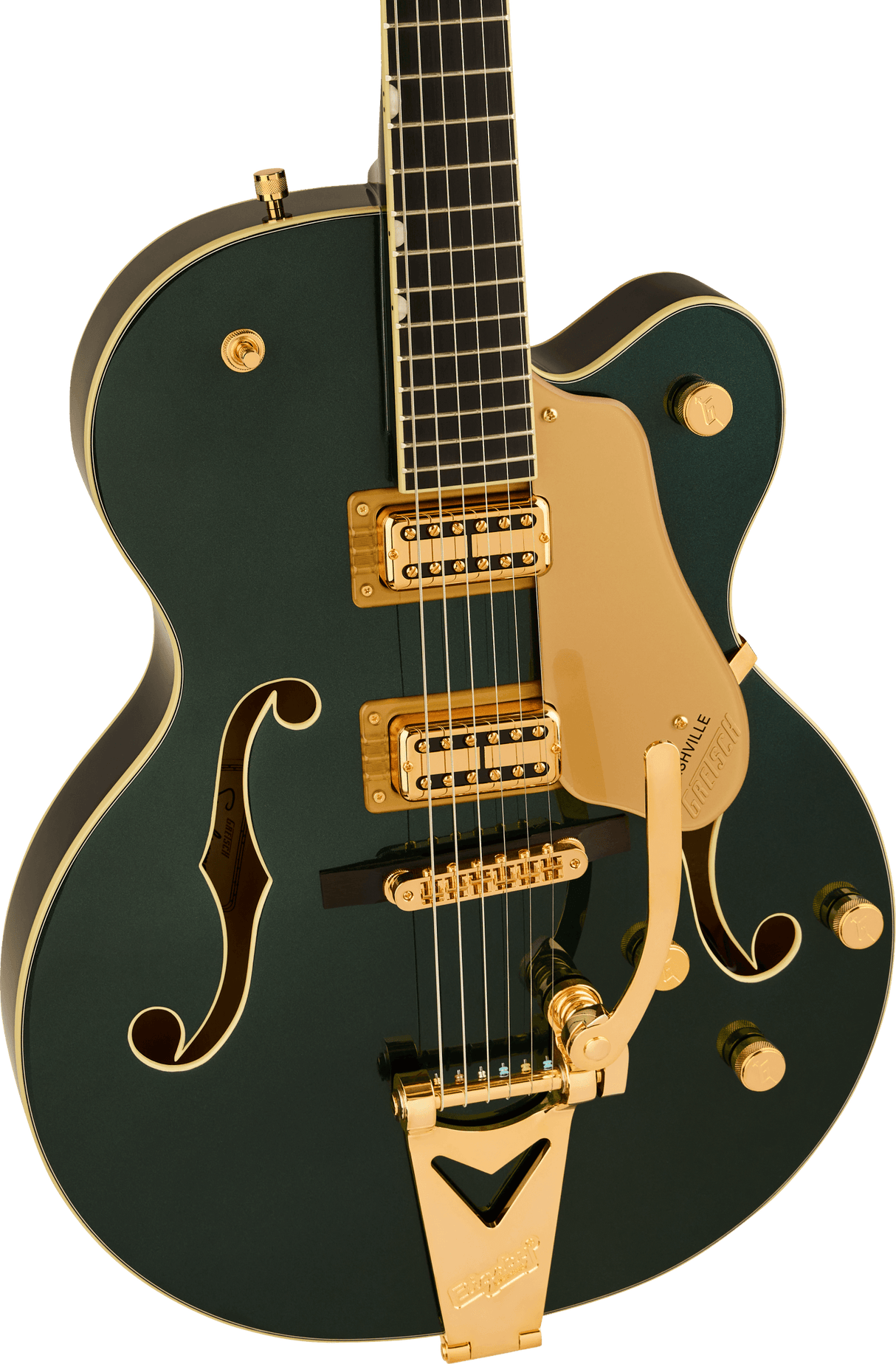 Gretsch Synchromatic Nashville Hollow Body Single-Cut with Bigsby, Ebony Fingerboard, Cadillac Green