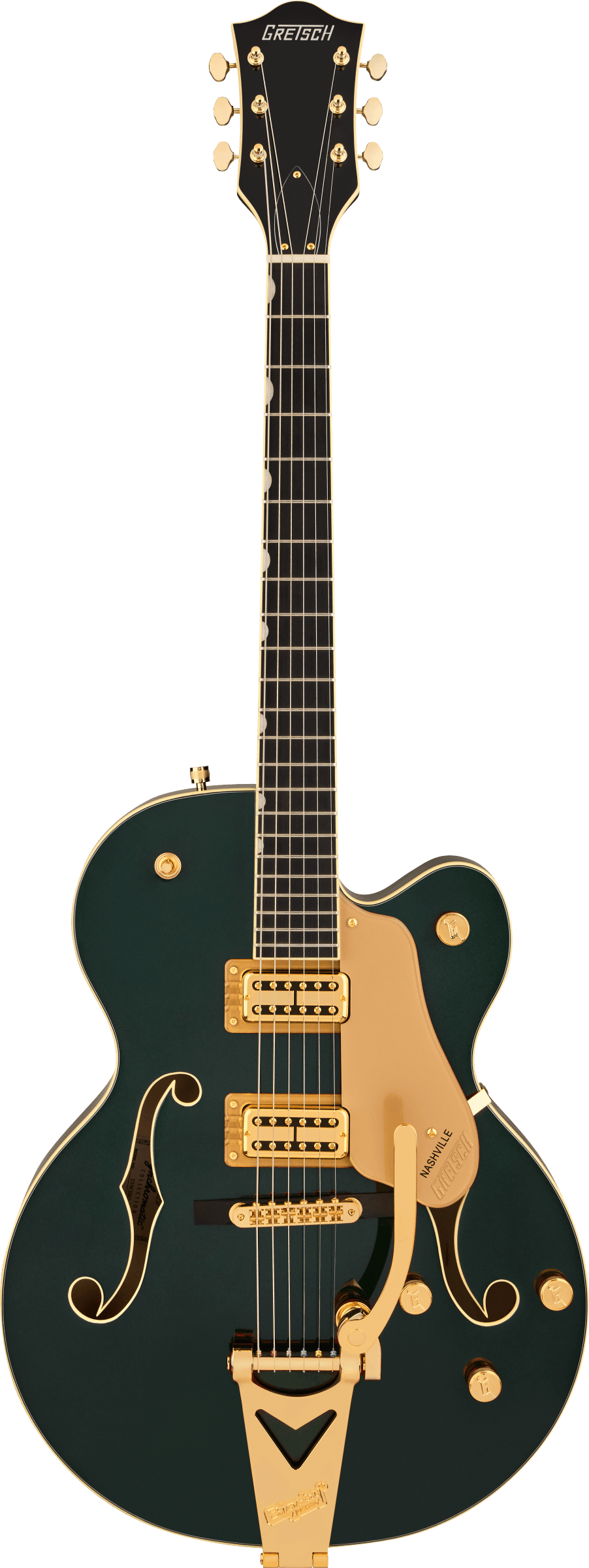 Gretsch Synchromatic Nashville Hollow Body Single-Cut with Bigsby, Ebony Fingerboard, Cadillac Green