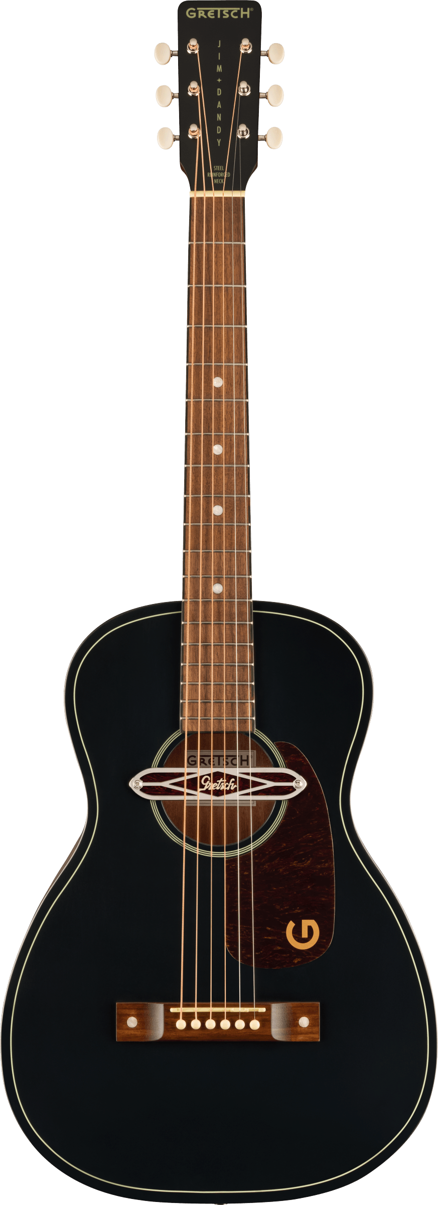 Gretsch Deltoluxe Parlor, Walnut Fingerboard, Tortoiseshell Pickguard, Black Top