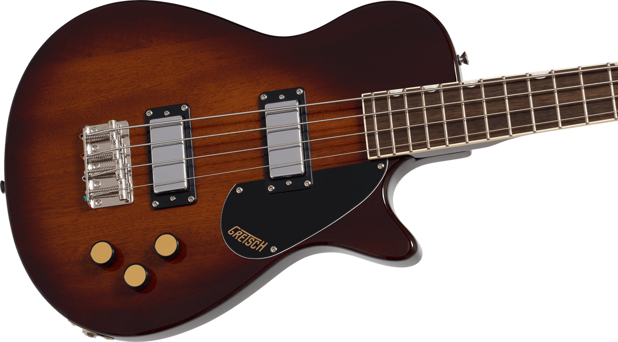 Gretsch Streamliner Jet Club Bass Single-Cut, Laurel Fingerboard, Havana Burst