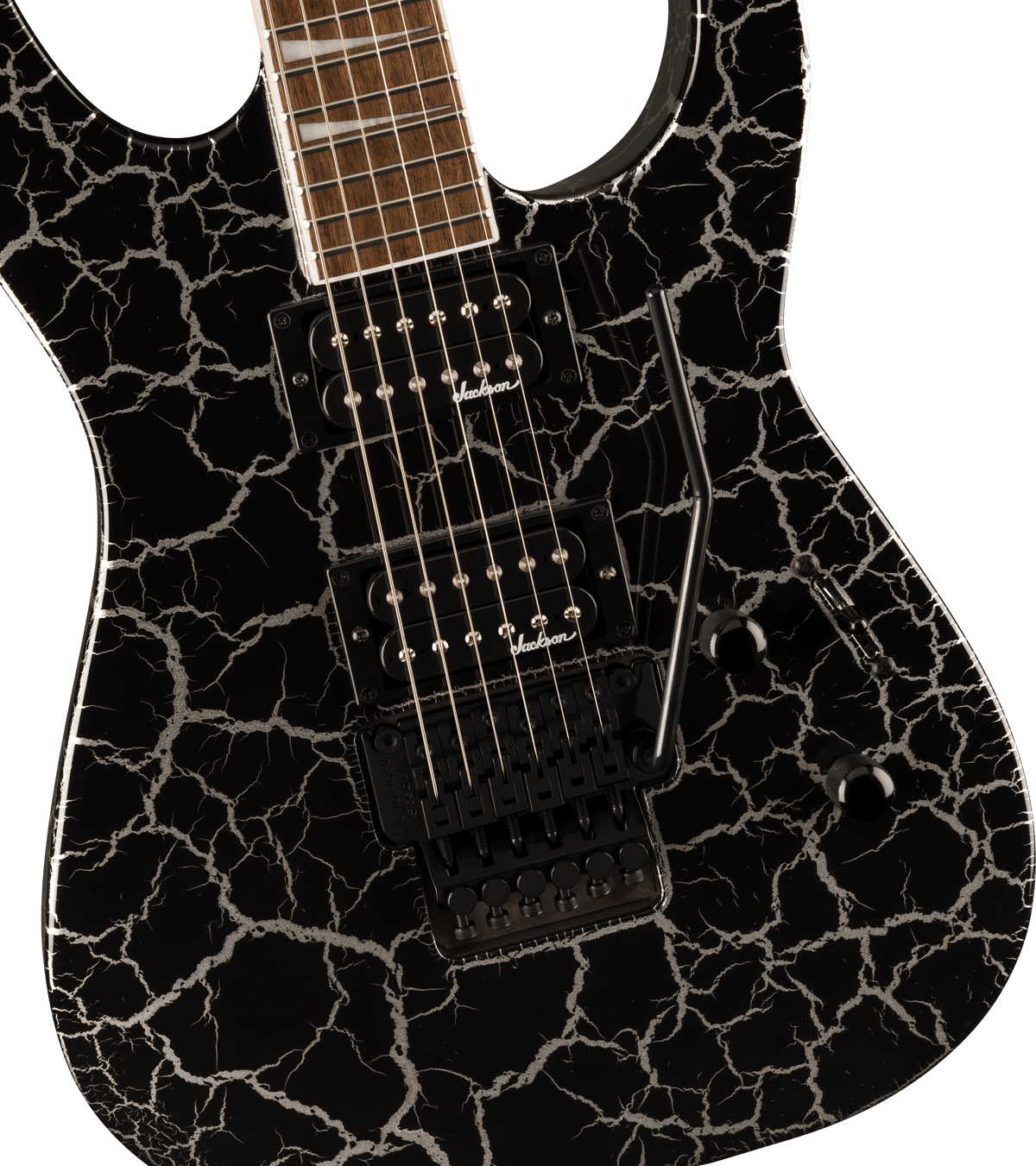 Jackson X Series Soloist SLX DX, Laurel Fingerboard, Silver Mercury Crackle