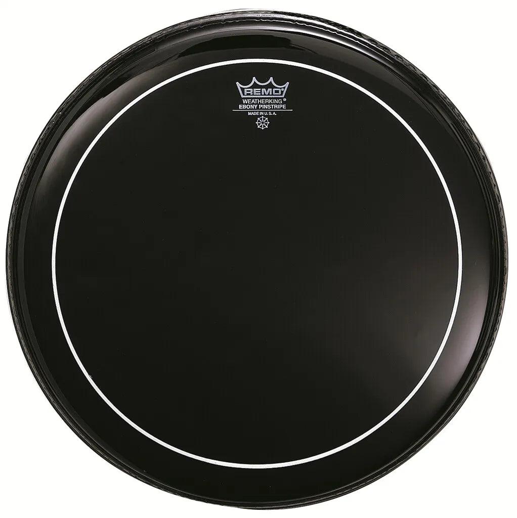 Remo 12" Pinstripe Drum head - Ebony