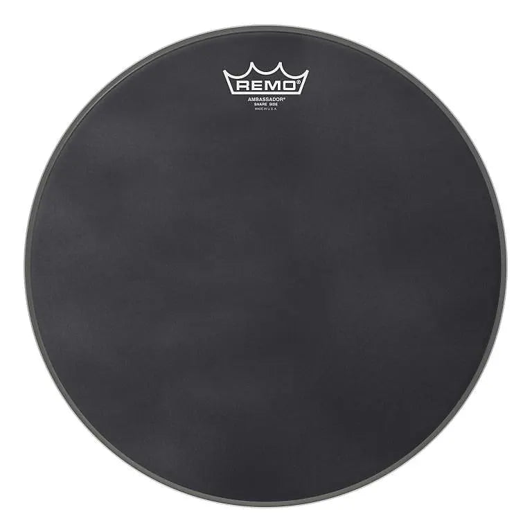 Remo Snare, Black Suede Ambassador 13"