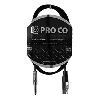 ProCo Excellines 20' TRS/M-XLR/F Balanced Cable