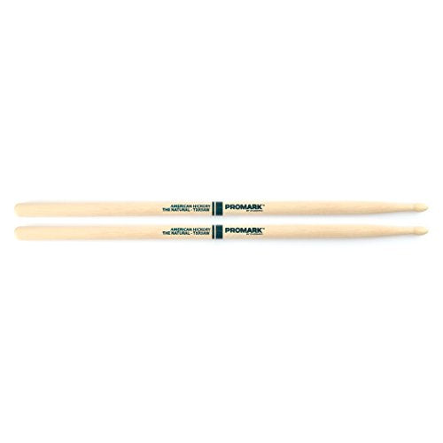 Promark Forward 5A Raw Hickory Sticks with Wood Tip
