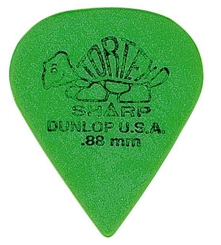 Dunlop Tortex Sharp .88mm Guitar Picks, 12-Pack