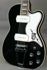 Used Eastwood Tuxedo Airline Hollowbody Guitar Black (AVAIL 021025)