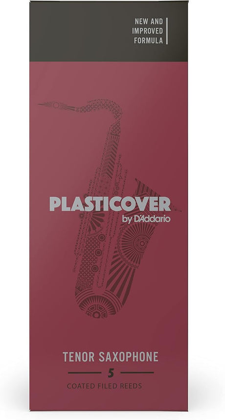 Rico Plasticover Tenor Saxophone Reeds - Tenor Sax Reeds, Strength 2.5, 5-pack