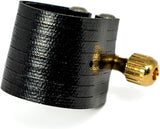 Rovner Dark Alto Saxophone Ligature and Cap 1RL - Fits Most Rubber Alto Sax Mouthpieces