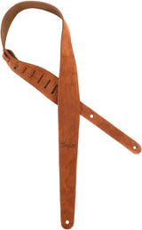 Taylor 2.5" Embroidered Suede Guitar Strap - Honey Gold