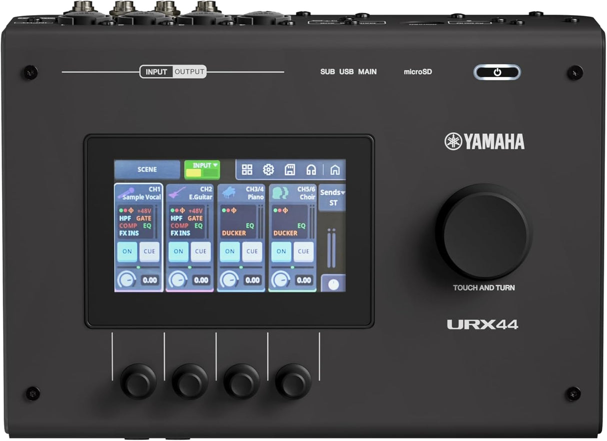 Yamaha URX44 USB-C Audio Interface - Black