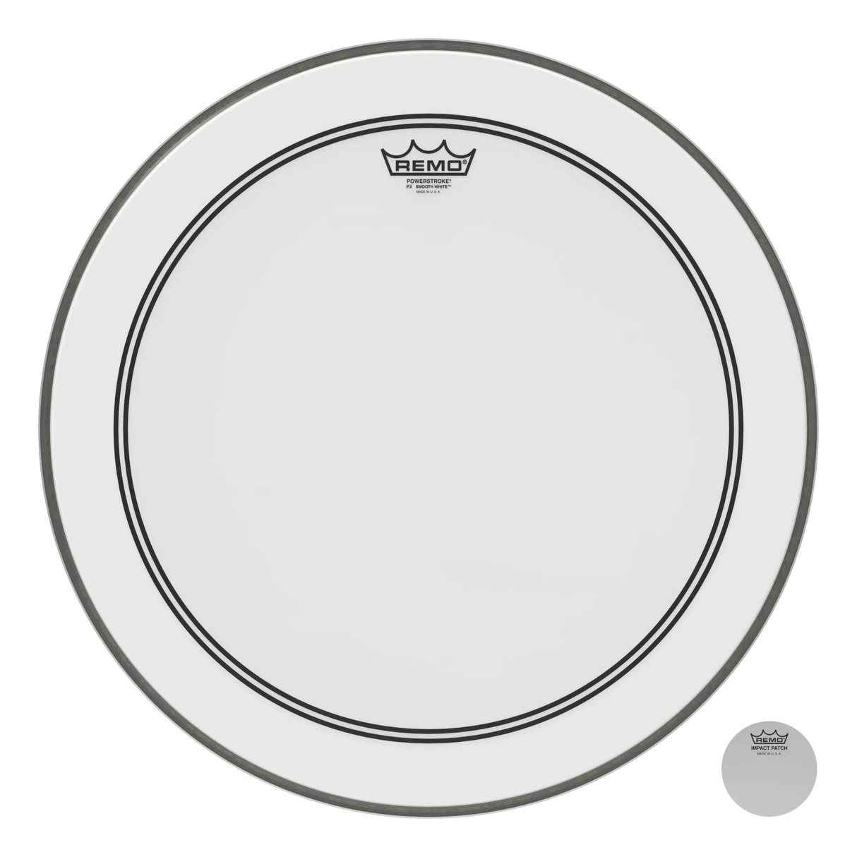 Remo Powerstroke P3 Smooth White - 20"
