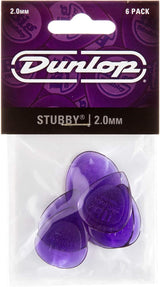 Dunlop Stubby Jazz Pick 2.0MM - 6 Pack